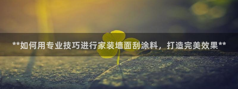 和记国际听：**如何用专业技巧进行家装墙面刮涂料，打造完美效果**