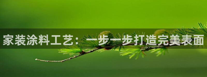 和记官方网站：家装涂料工艺：一步一步打造完美表面