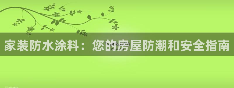 和记官网 公司：家装防水涂料：您的房屋防潮和安全指南