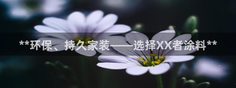 江苏和记数码科技有限公司：**环保、持久家装——选择XX者涂料**