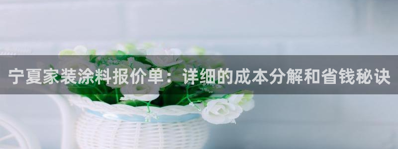 和记下载：宁夏家装涂料报价单：详细的成本分解和省钱秘诀