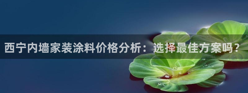 和记ag旗舰厅app：西宁内墙家装涂料价格分析：选择最佳方案吗？
