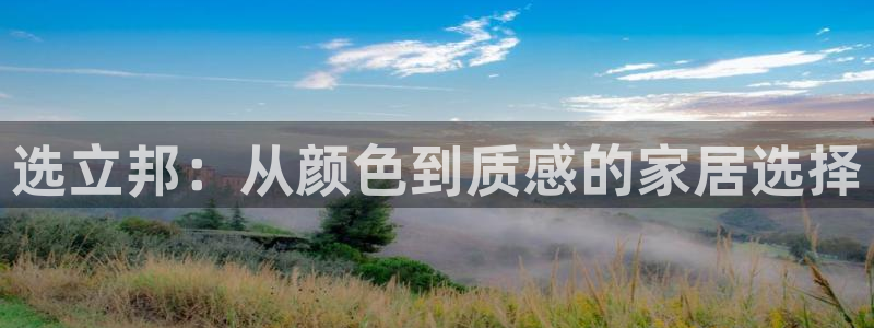 和记5g电讯：选立邦：从颜色到质感的家居选择