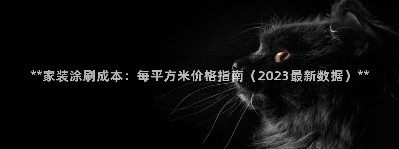 和记广告女主角：**家装涂刷成本：每平方米价格指南（2023最新数据）**