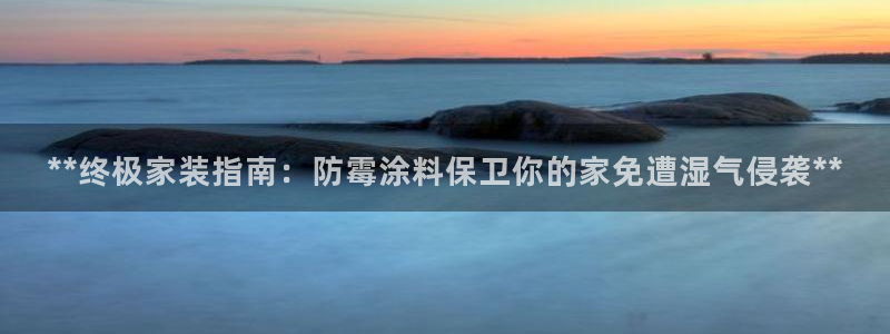 和记广告女主角：**终极家装指南：防霉涂料保卫你的家免遭湿气侵袭**