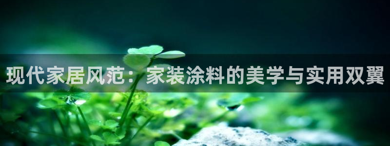 和记ag登录：现代家居风范：家装涂料的美学与实用双翼